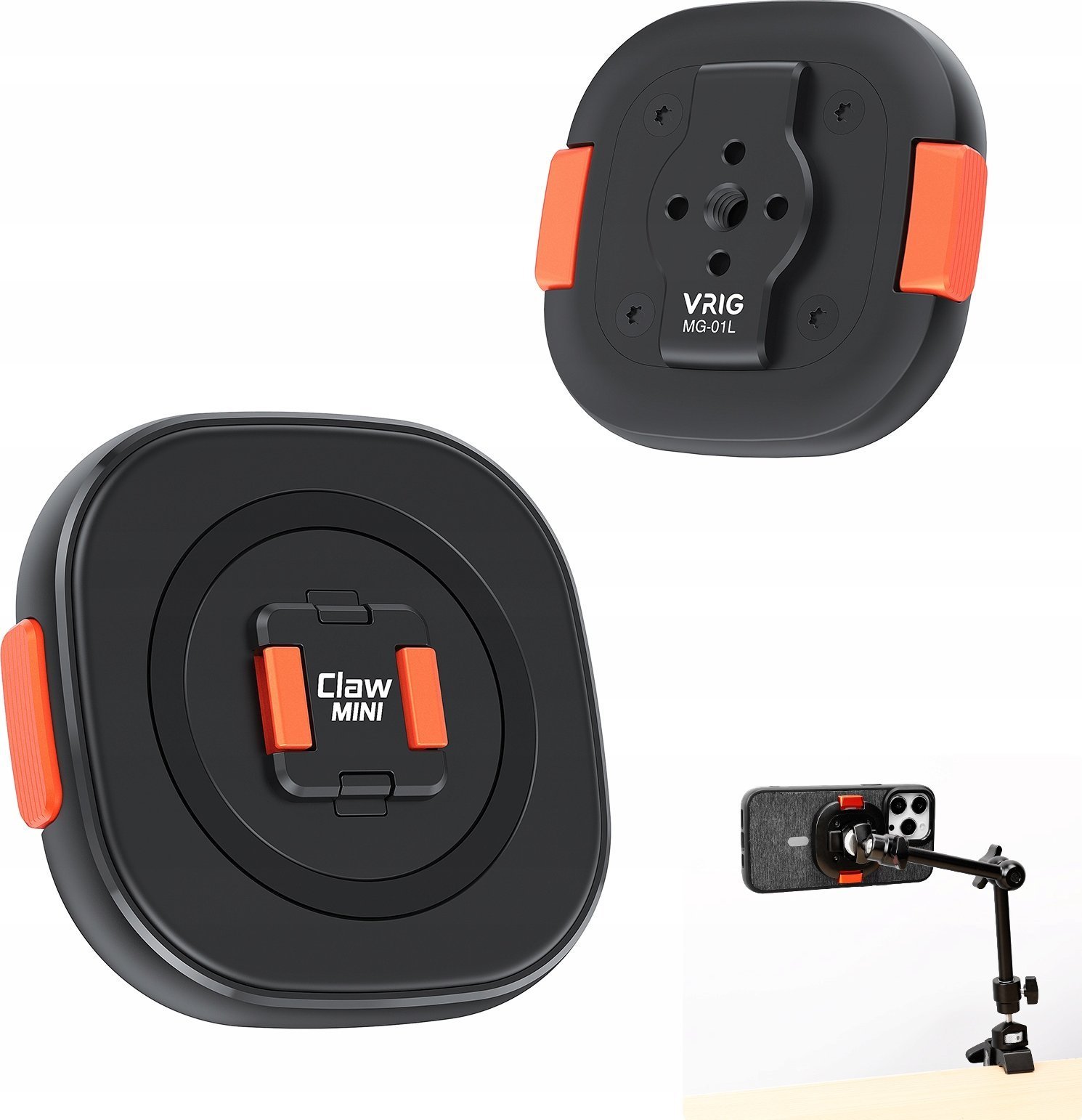 VRIG Uchwyt Na System Claw Mini Na Gwint 1/4"" Do Telefonu Smarftona Vrig / Mg-01l