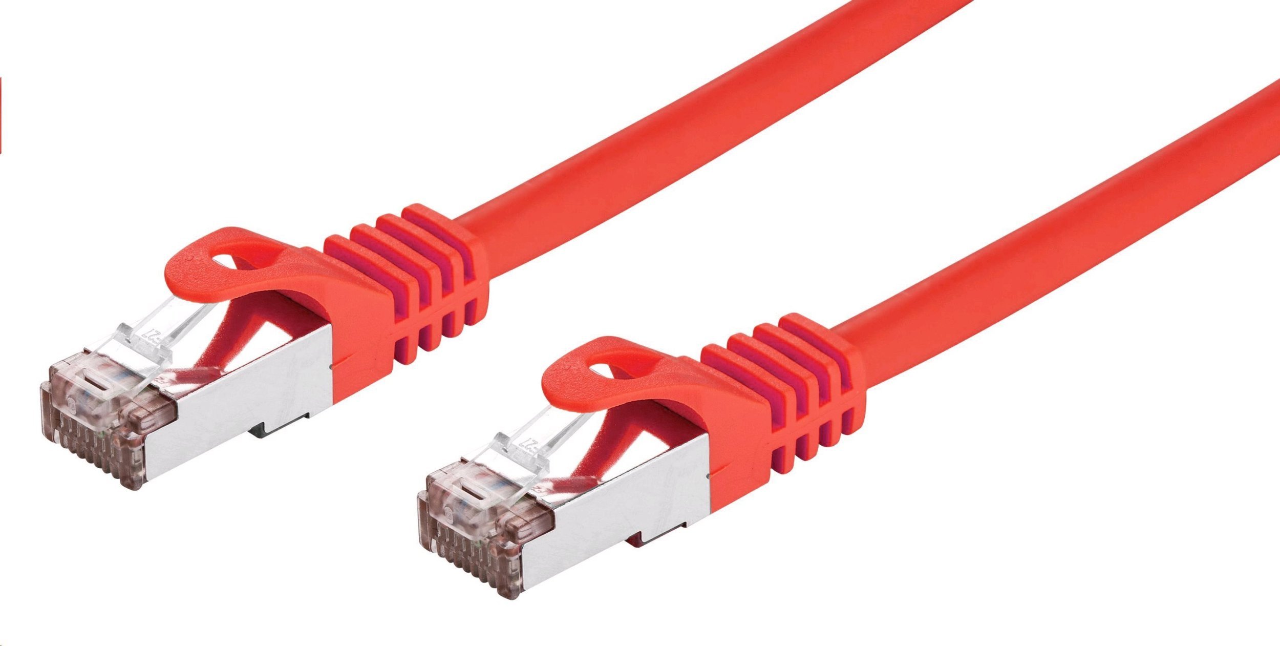 C-Tech C-TECH kabel patchcord Cat6, FTP, červený, 2m