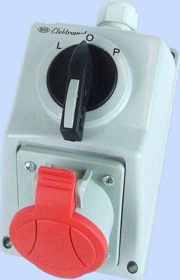 Elektromet Zestaw instalacyjny z gniazdem 5P L-0-P 32A IP54, C32-48N (974009)