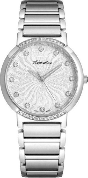 Zegarek Adriatica Zegarek damski Adriatica A3644.5143QZ CYRKONIE srebrny