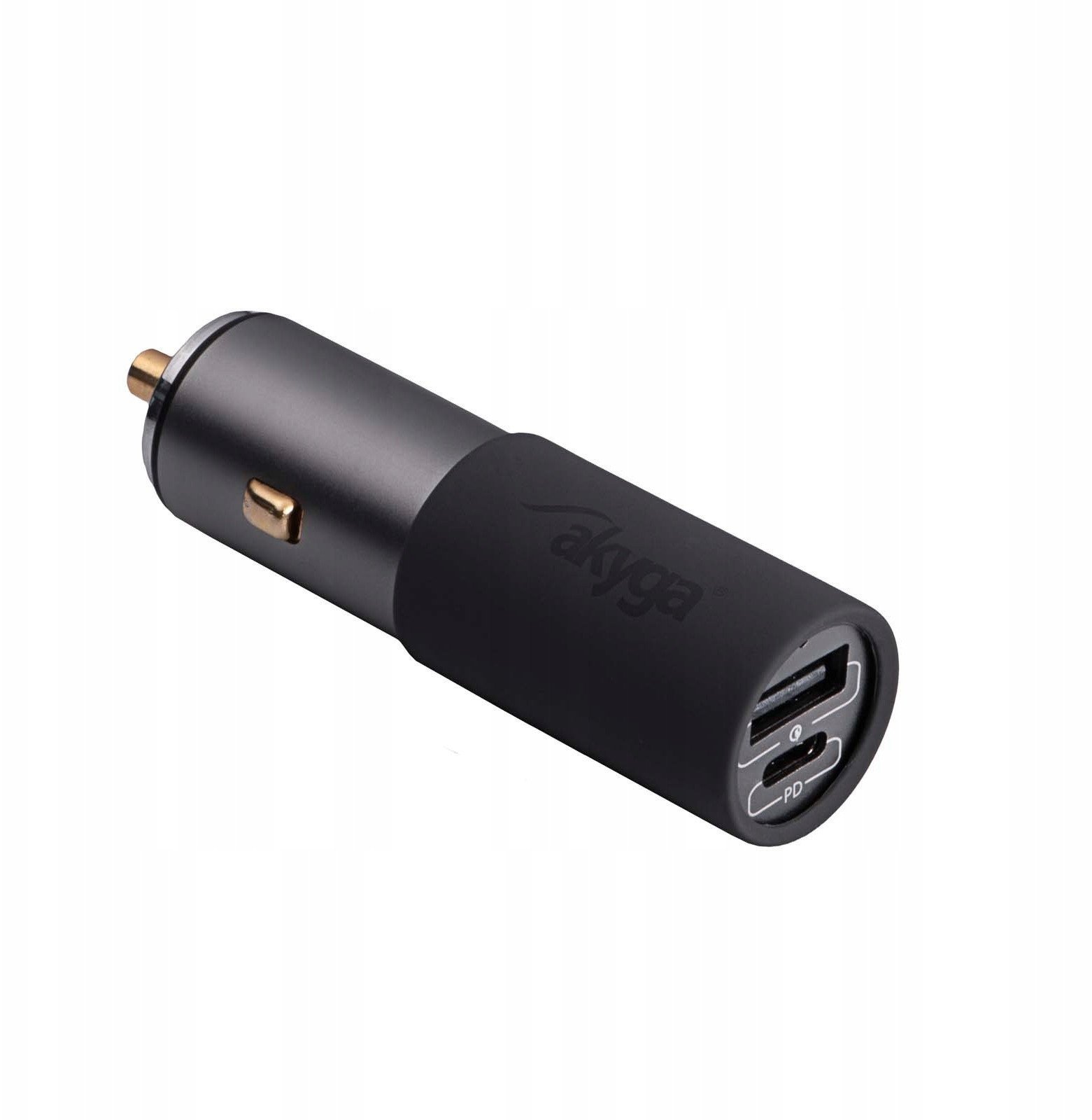 Ładowarka samochodowa USB AK-CH-26 USB-A + USB-C PD 5-20V / max. 5A 100W Quick Charge 3.0 GaN