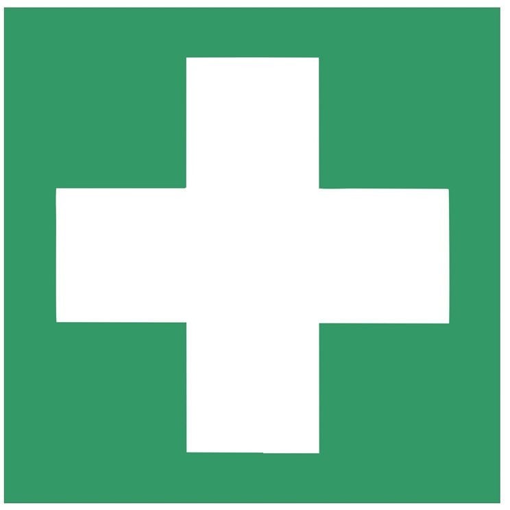STICKER FIRST AID 135X135MM