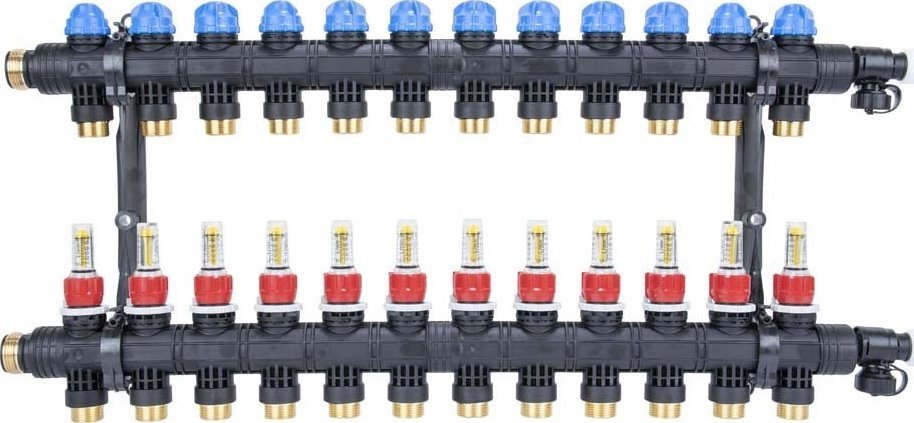 Afriso Afriso rozdzielacz ProCalida EF1 K 12 obiegów grzewczych, G1", 0,2÷1,6 l/min 81272