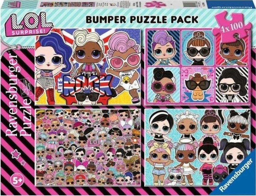Ravensburger Puzzle 4x100 elementów Lol Surprise!