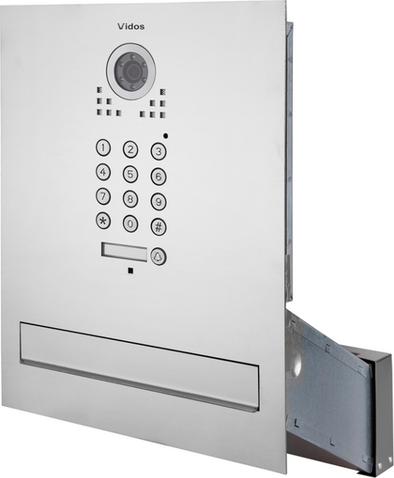VIDOS Skrzynka na listy VIDOS S561D-SKM z wbudowanym wideodomofonem