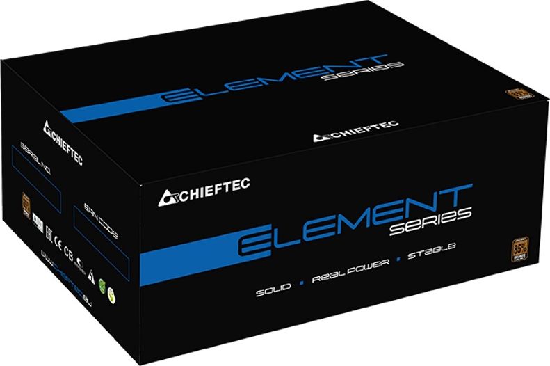 Chieftec Power Supply | CHIEFTEC | 700 Watts | Efficiency 80 PLUS BRONZE | PFC Active | ELP-700S