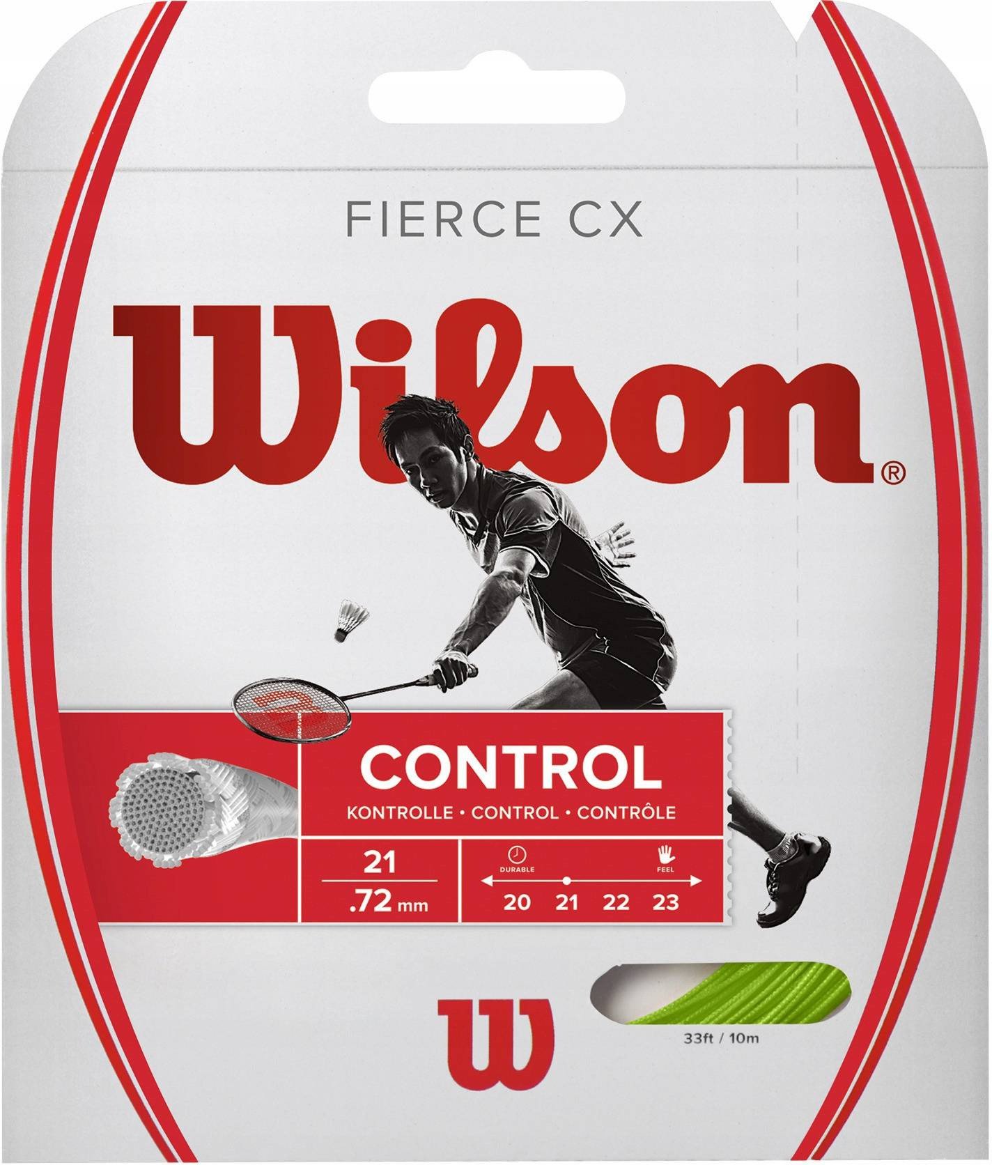 Naciąg Wilson Fierce CX 70 lime WRR943400 Uniwersalny