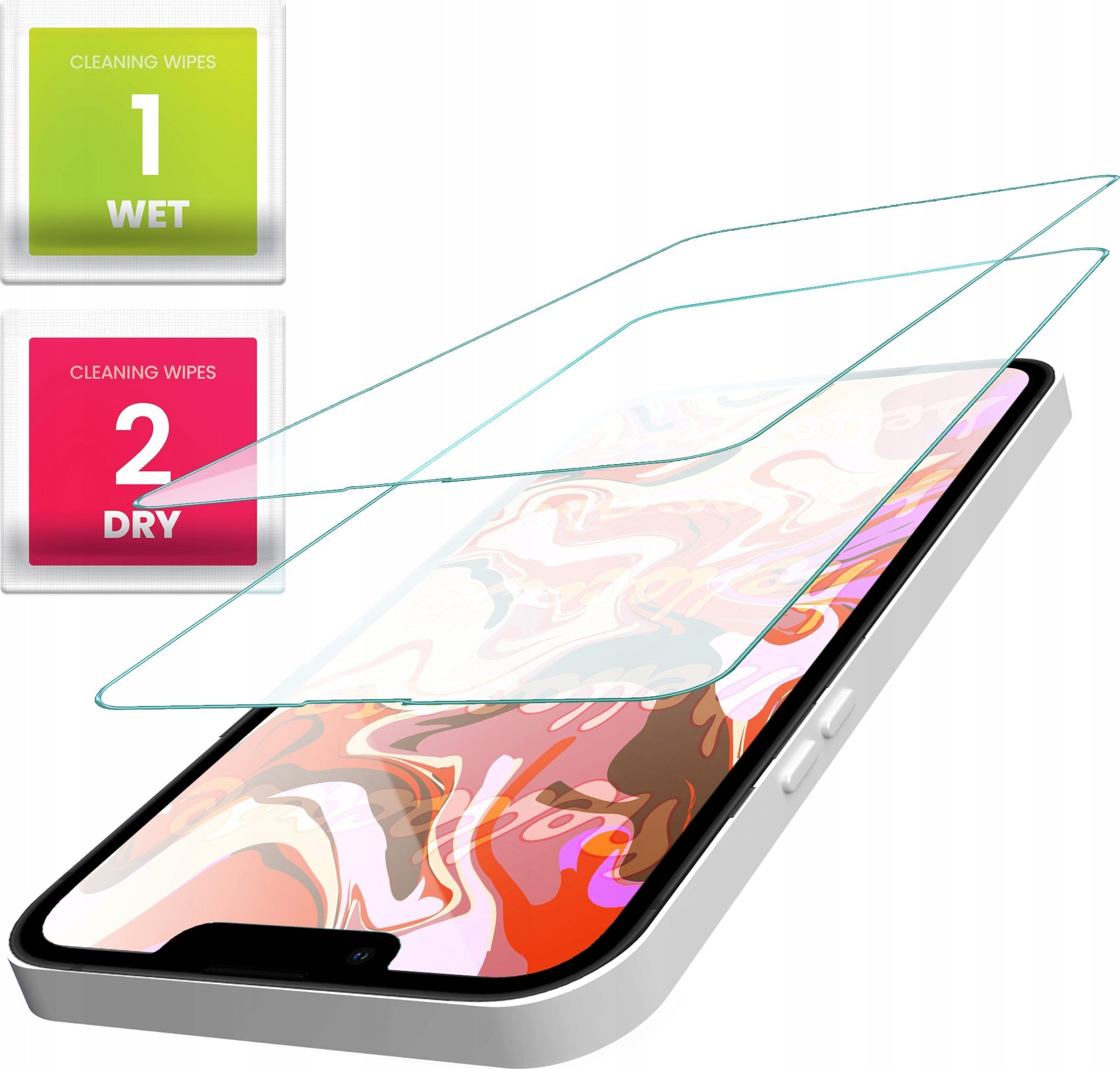 Hello Case 2-PAK Szkło Hartowane do Iphone 14 Plus (szybka 9H, płaskie 2.5D, ochronne)