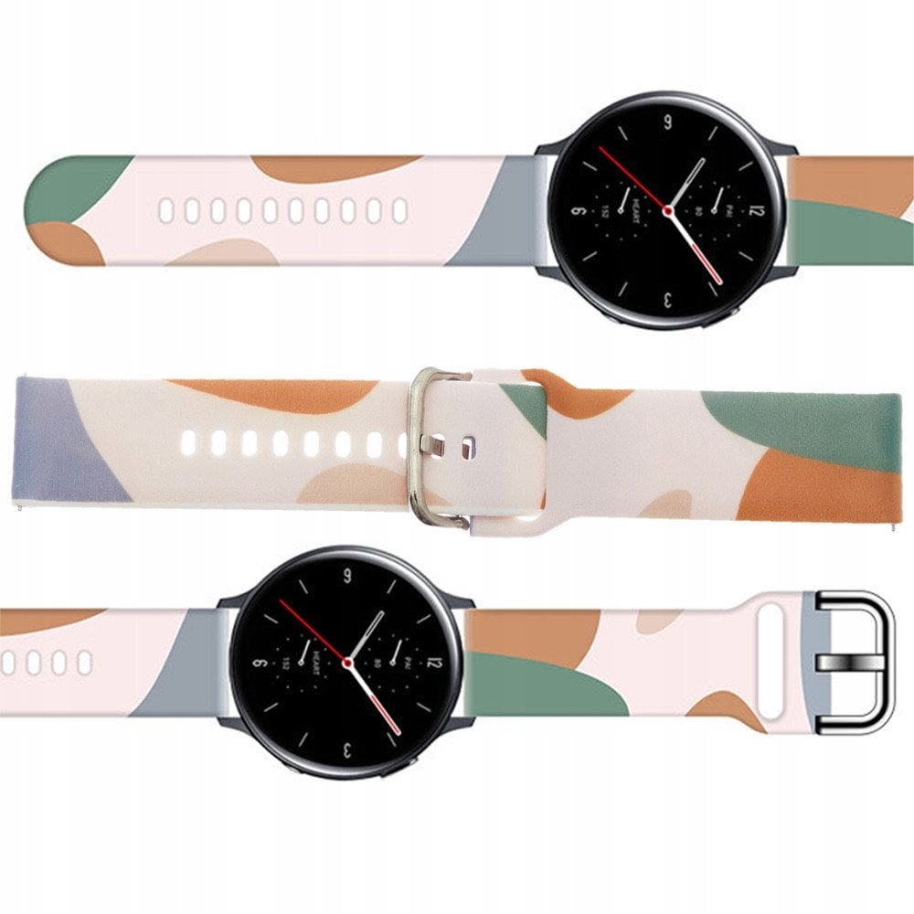 Pasek Strap Moro do Samsung Galaxy Watch 45 / 46 / 47 mm silikonowa bransoletka opaska do zegarka - wzór 11