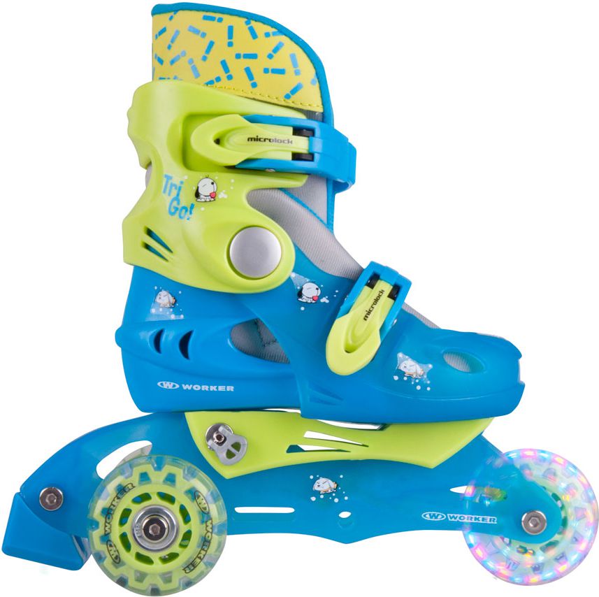 Rolki Worker Trigo rekreacyjne regulowane niebieskie r. 26-29