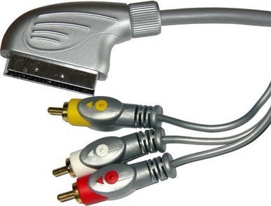 Kabel Cabletech Scart - RCA (Cinch) x4 1.5m srebrny (KPO3419-1.5)