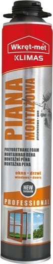 PIANA MONTAŻOWA PMPL-750 NISKOROZPRĘŻNA PUSZKA 750 ml WKRĘT-MET KLIMAS