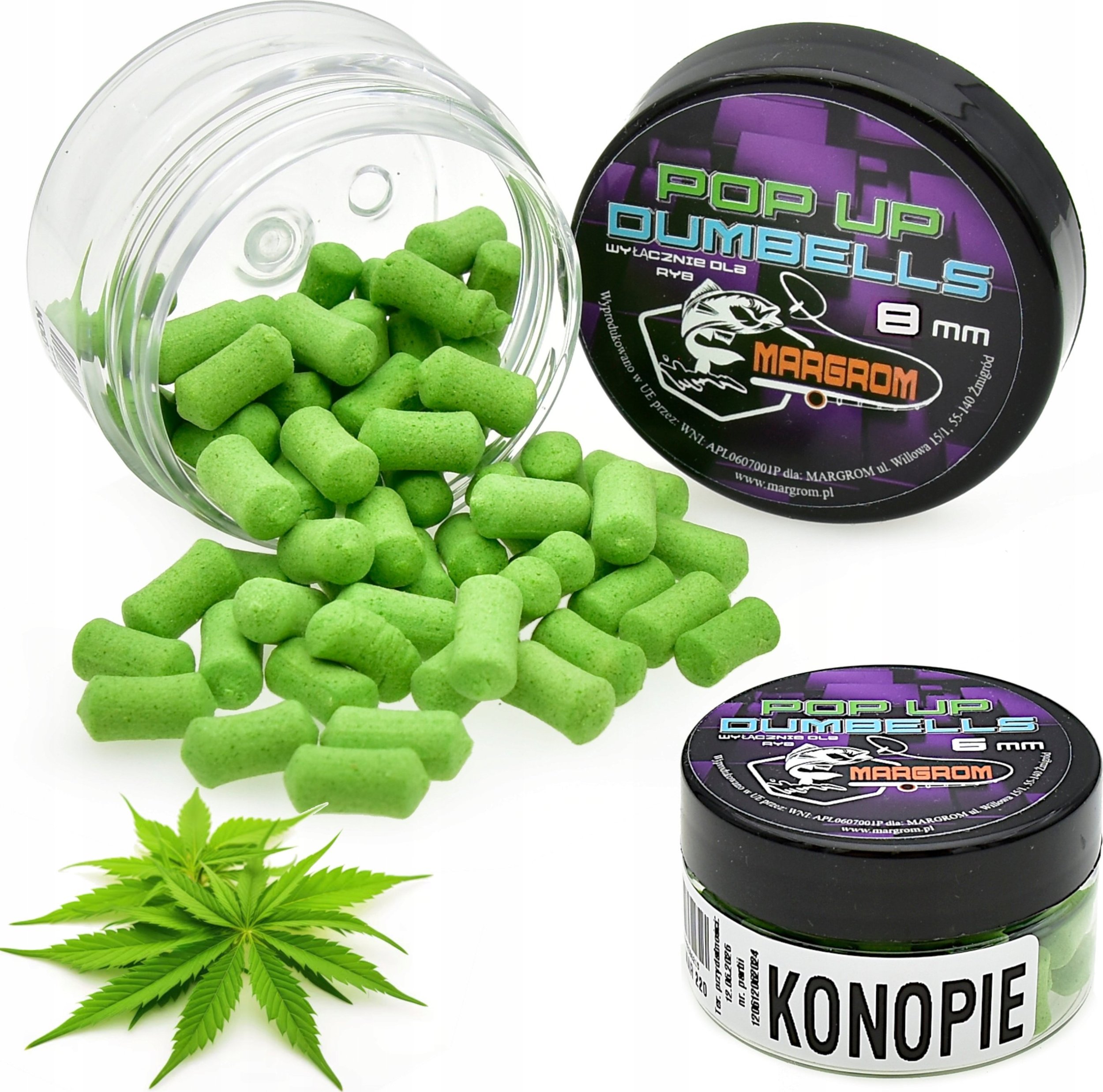 Margrom Dumbells POP UP 8 mm Margrom KONOPIE przynęta Method Feeder