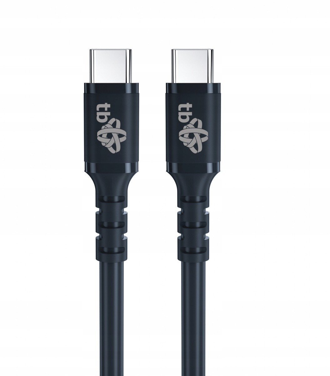Kabel USB TB Print USB-C - USB-C 1 m Czarny (AKTBXKUCCZEL10B)