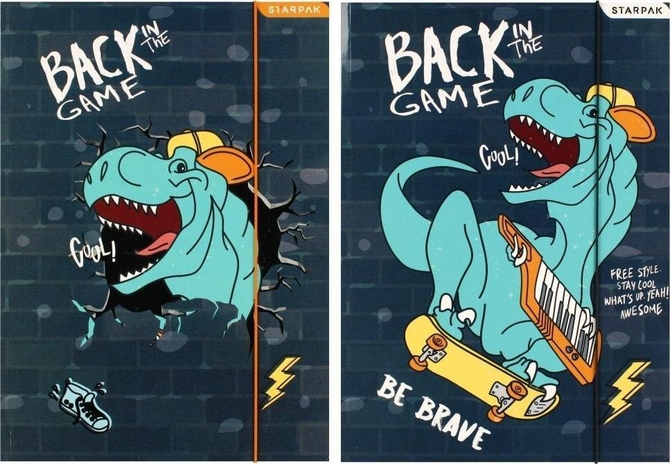 Teczka z gumką A4 Skate Dino