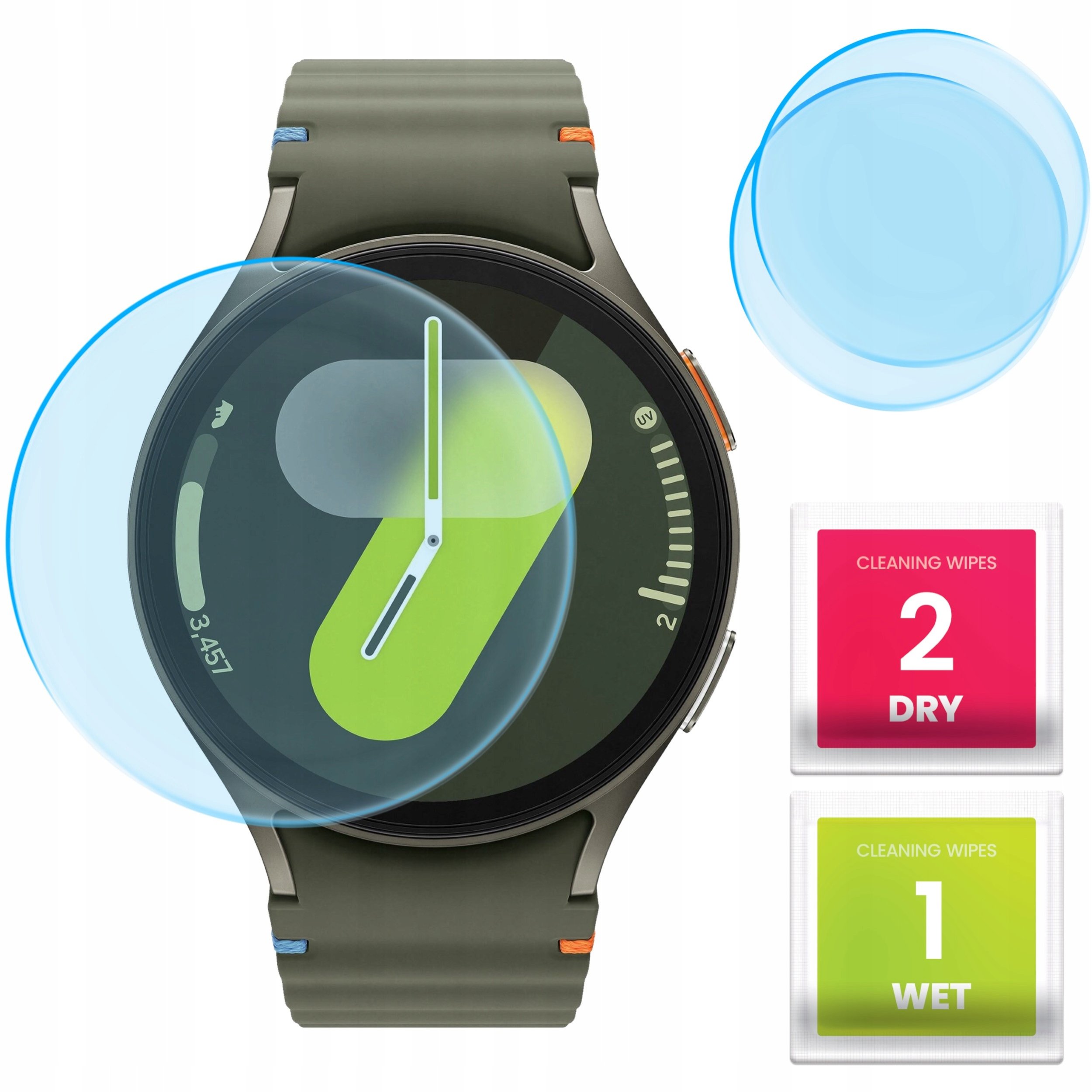 2-PAK Szkło Hybrydowe do Samsung Galaxy Watch 7 40 mm (Szkiełko, Ochronne)