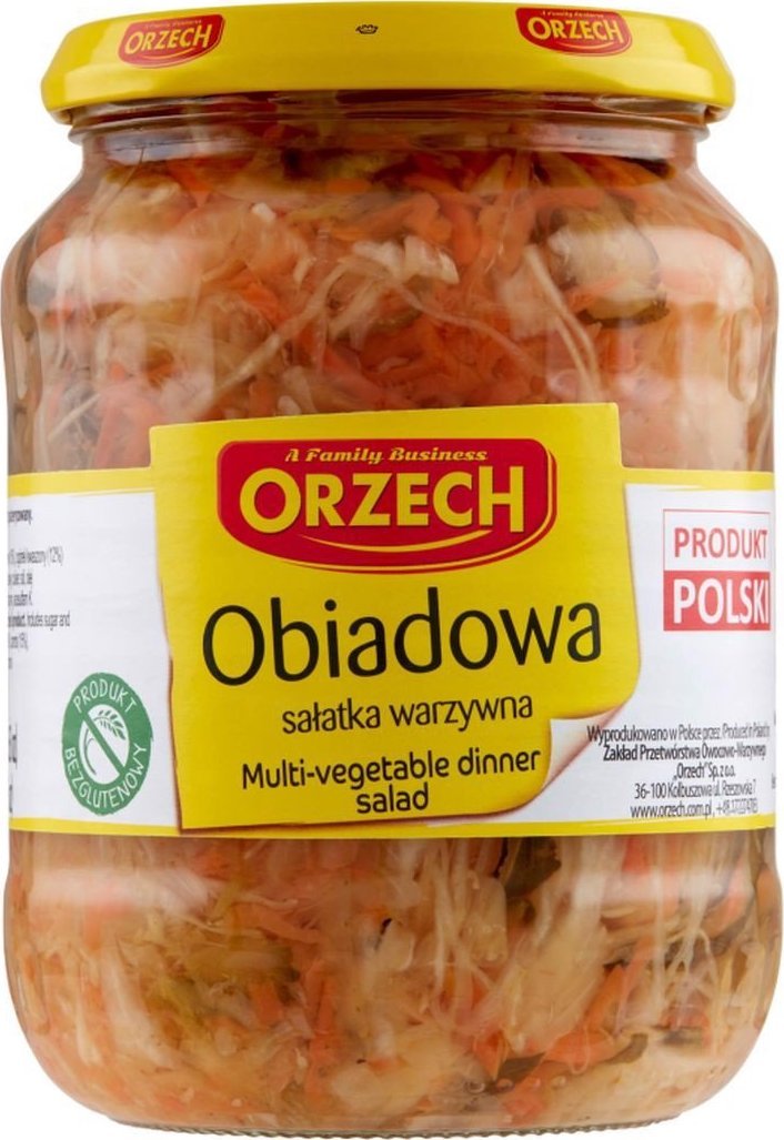 Orzech Orzech Obiadowa sałatka warzywna 670 g