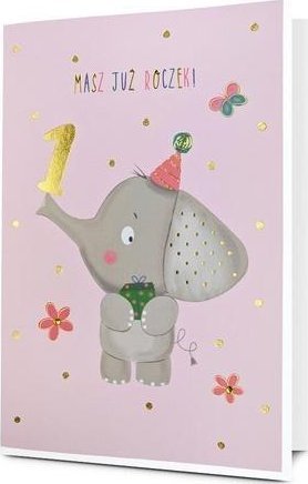 Karnet B6 Urodziny Roczek