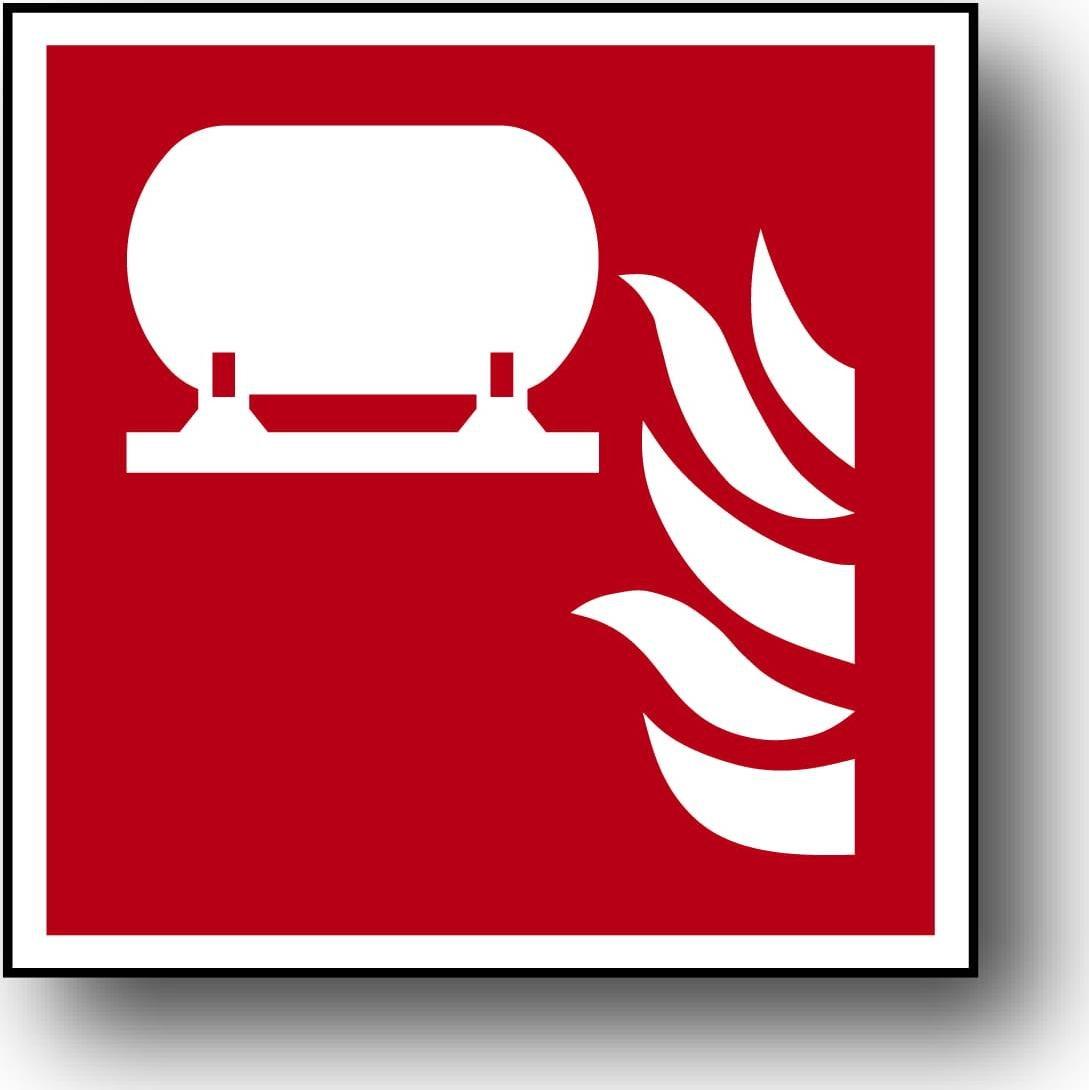 Mój dom Zp-11 Znak 15X15 Ppoż. Stała Instalacja Gaśnicza