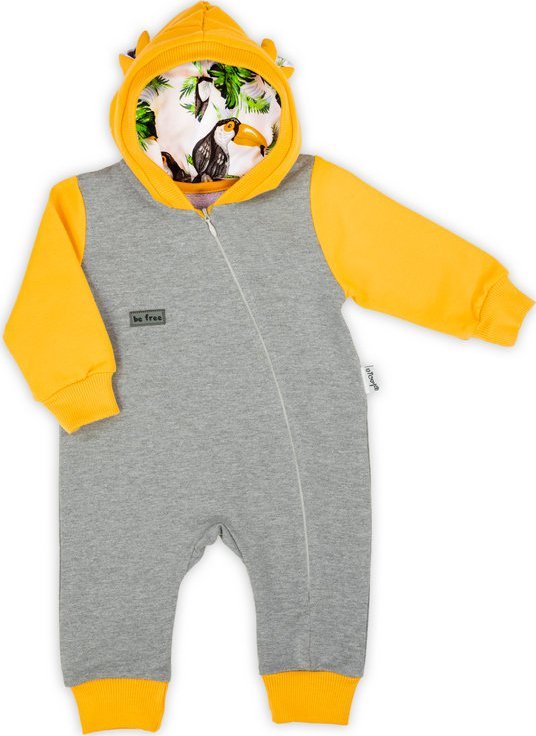 NICOL Pajac kombinezon dla chłopca dresowy niemowlęcy wyprawka Nicol Tukan 92