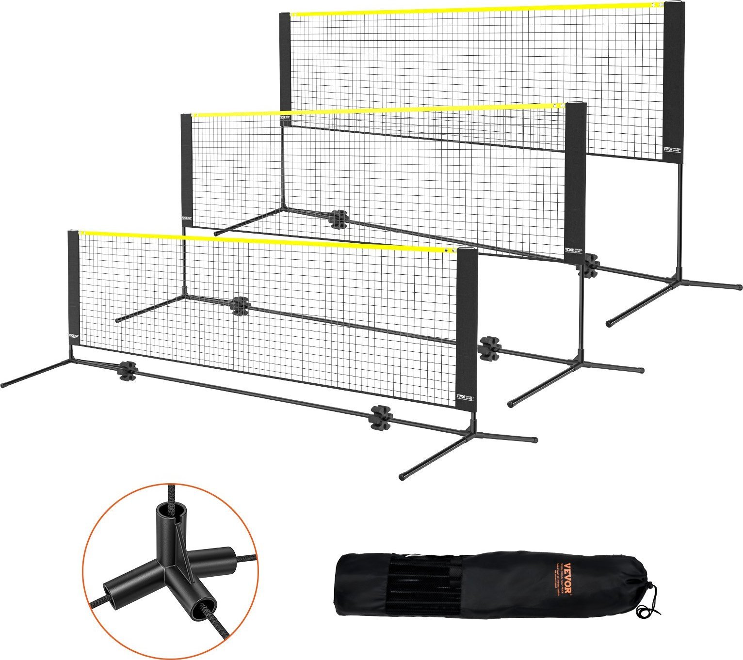 Siatka do badmintona i siatkówki 302 x 155 x 103 cm