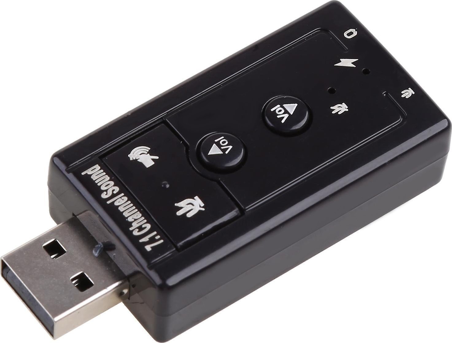 RoGer USB Audio card with microphone input Virtual 7.1