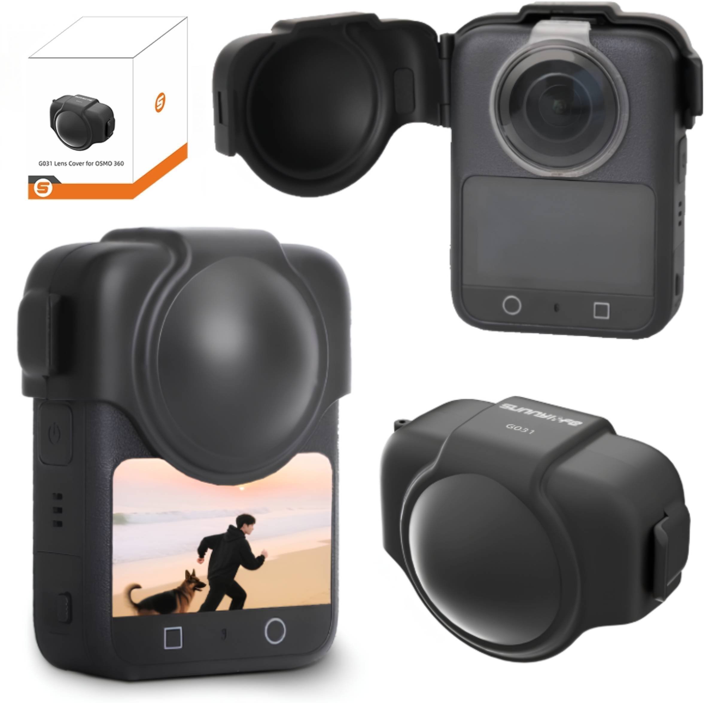 SunnyLife TWARDY OSŁONA OCHRONNA OBIEKTYWU ZABEZPIECZENIE DO KAMERY DJI OSMO 360 - CZARNA