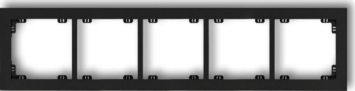 Karlik Deco Ramka pięciokrotna czarny mat (12DR-5)