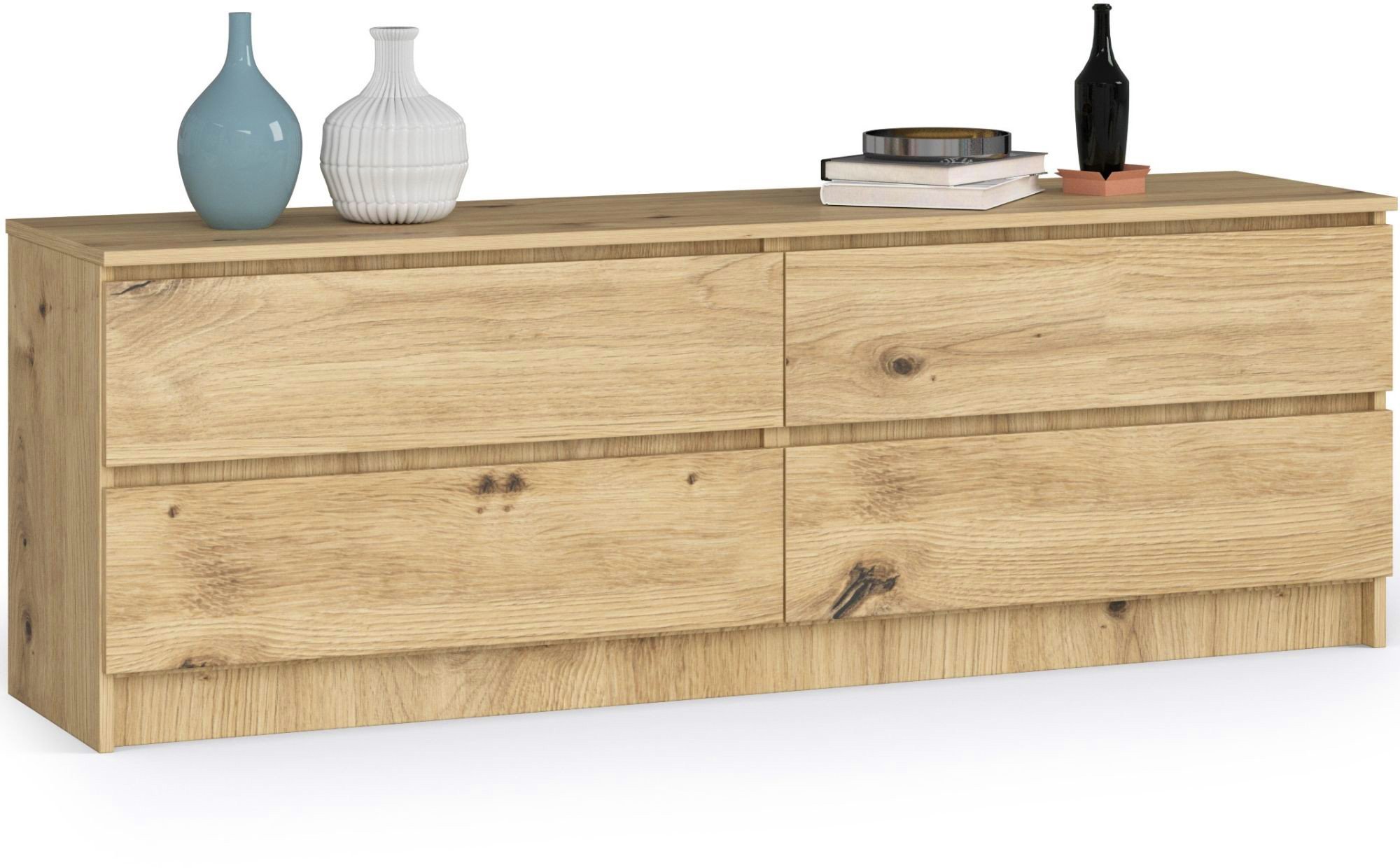 Fabryka Mebli Akord Komoda K 160 cm 4 szuflady - dąb artisan