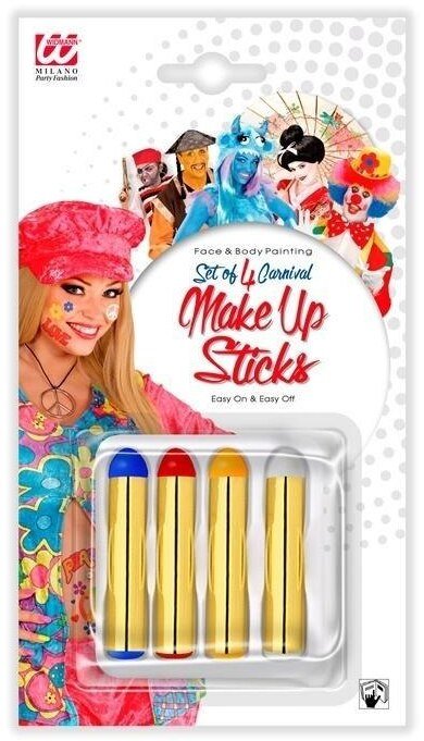 Kredki do malowania twarzy i ciała 4 kolory