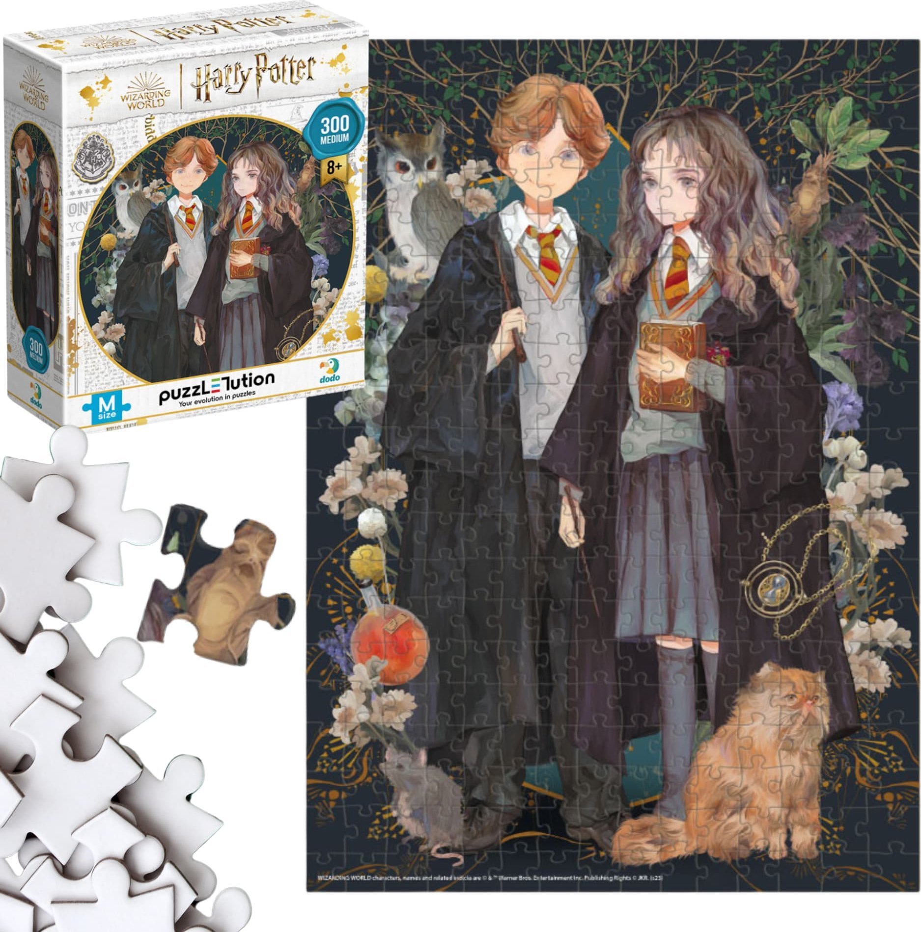 Dodo Puzzle "Harry Potter - Hermiona I Ron" Układanka 300 Elementów Czarodzieje