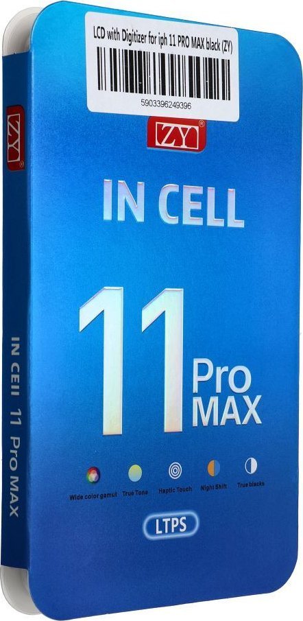 OEM Wyświetlacz do iPhone 11 Pro Max z ekranem dotykowym czarnym (ZY-LTPS) IC Transferable