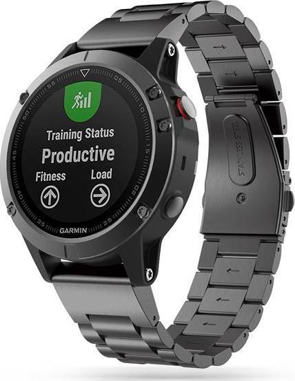 Tech-Protect Bransoleta STAINLESS GARMIN FENIX 5 / 6 / 6 PRO / 7 BLACK