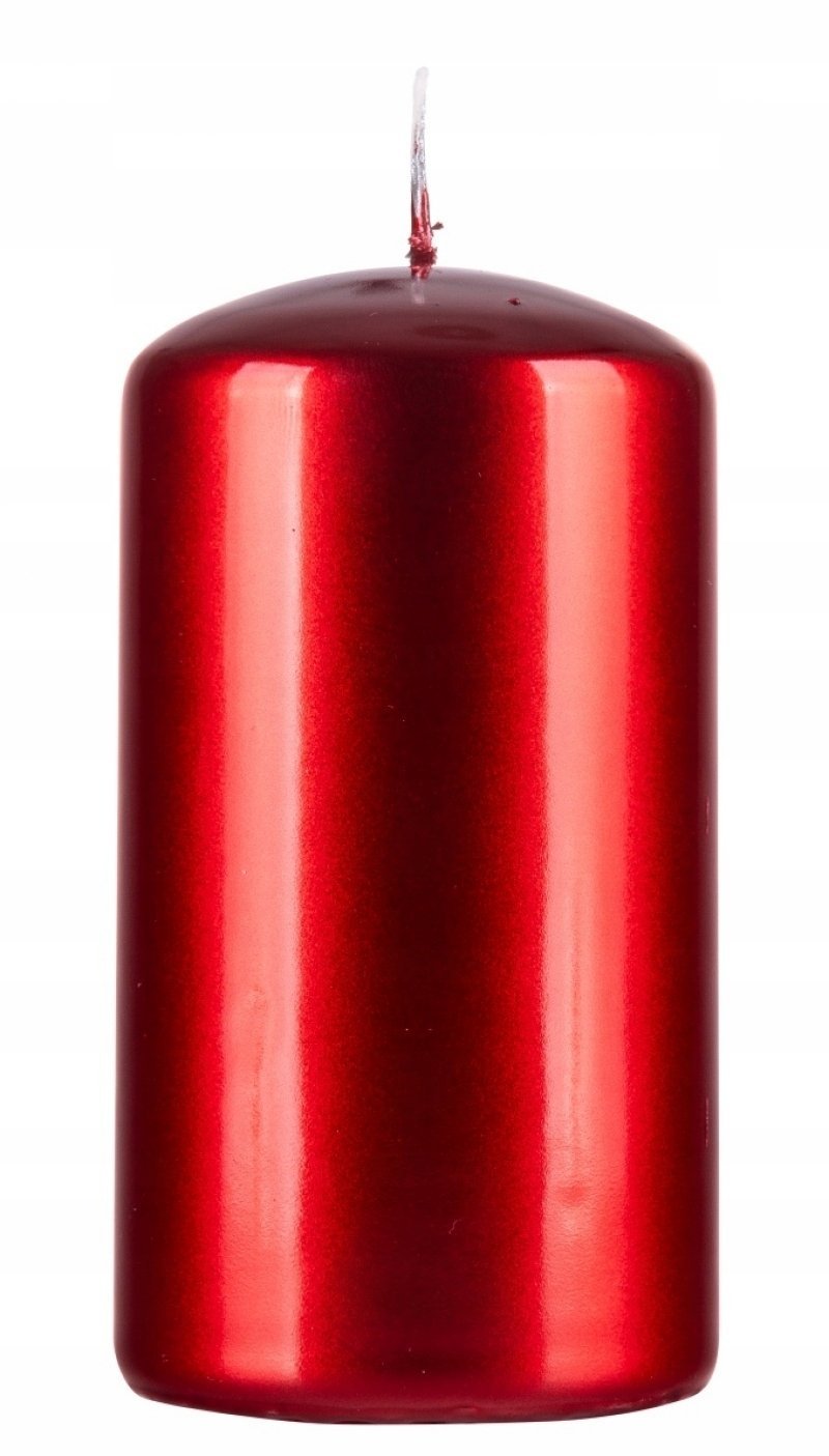 Donau Home Świeca słupek Aurora, 60x115mm, rubin