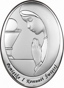 Valenti Obrazek Srebrny Valenti - Pamiątka Komunii Świętej