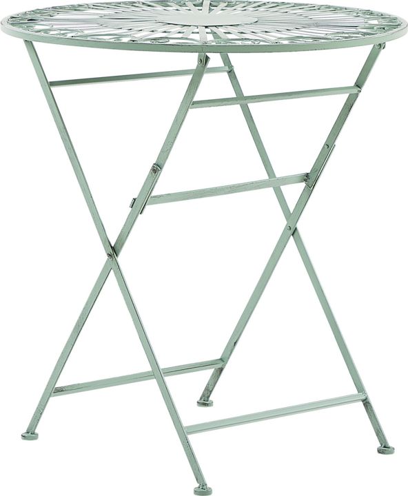Shumee Stolik ogrodowy metalowy zielony TRENTO