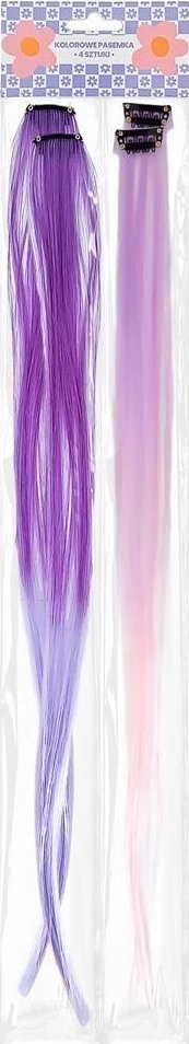 Doczepiane kosmyki włosów fioletowe