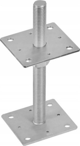 Domax Podstawa słupa przykręcana regulowana M24 80x250x4mm