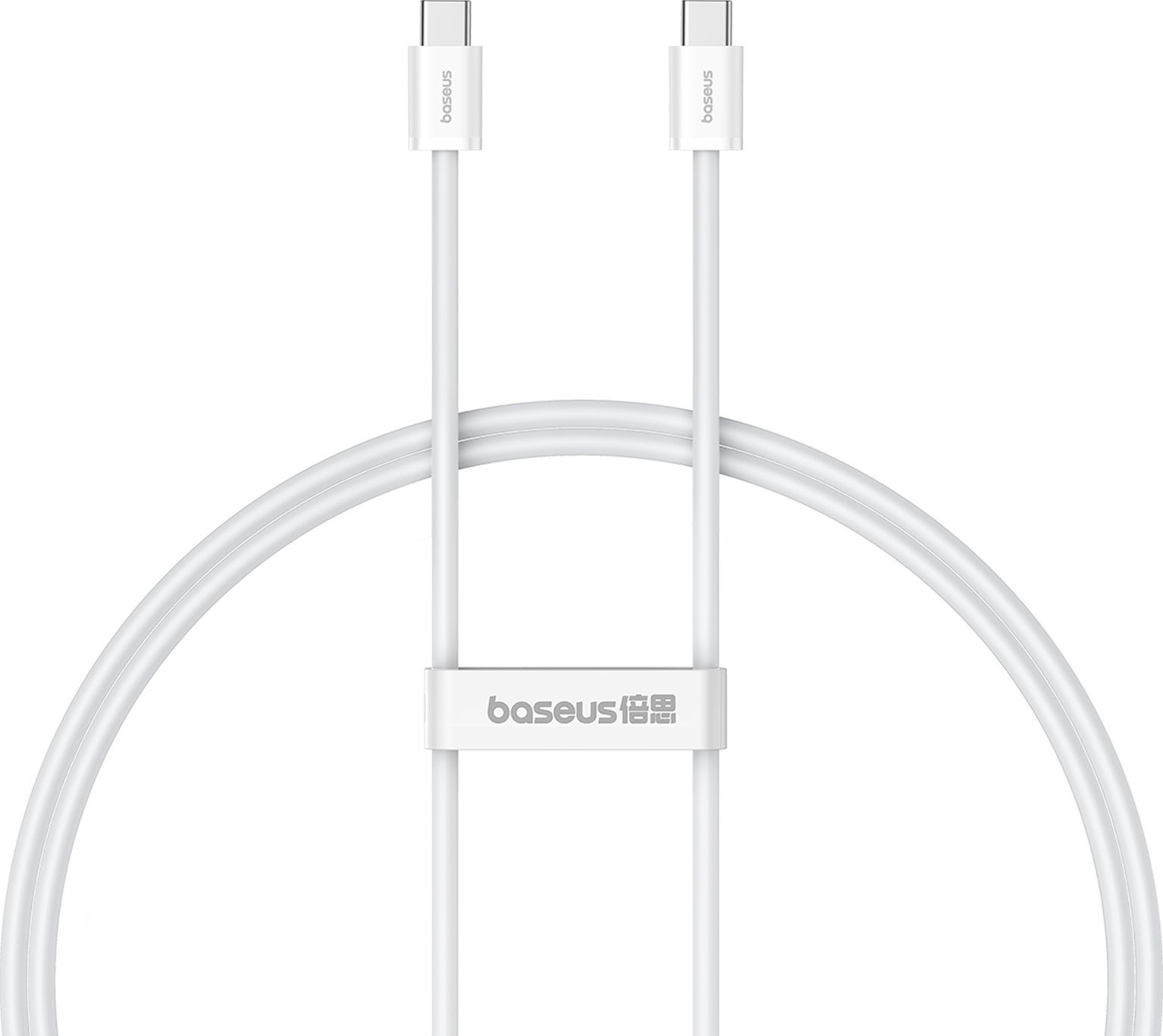 Kabel USB Baseus USB-C - USB-C 1 m Biały (6932172648800)