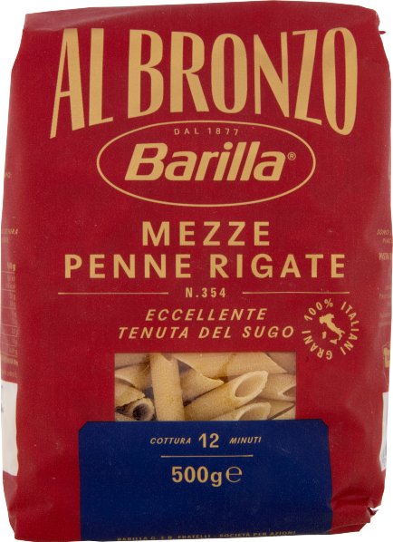 Makaron Mezze Penne Rigate n. 354 500g - Barilla