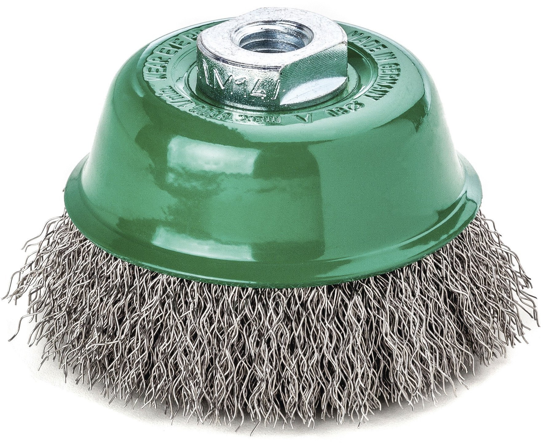 Lessmann Kopbørste. Bølget 100mm M14 RF 0,35