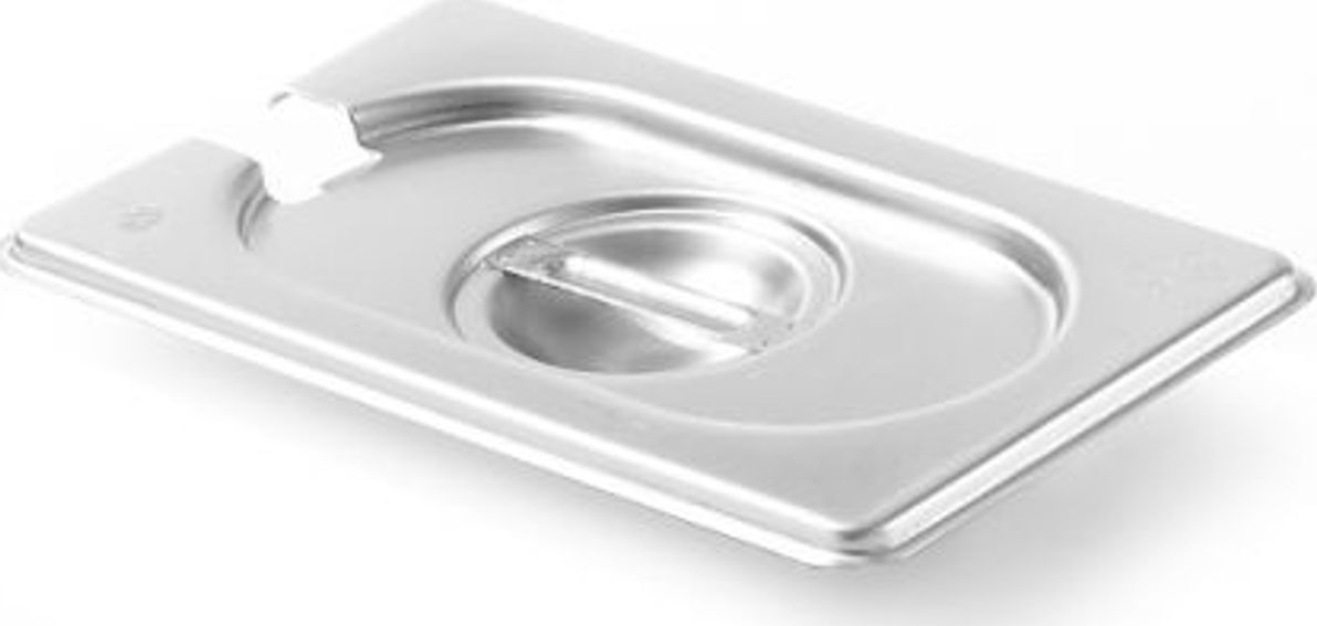 Hendi Pokrywka stalowa do GN Kitchen Line z wycięciem na chochlę GN 1/9 - Hendi 806975 Pokrywka stalowa do GN Kitchen Line z wycięciem na chochlę GN 1