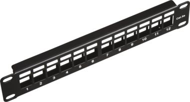 Alantec Patch panel 10" modularny 12 portów 1U niewyposażony (PK038)