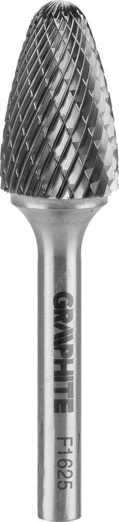 Graphite FREZ DO METALU HM TYP F (OSTROŁUKOWY ZAOKRĄGLONY) 16 X 25 MM TRZPIEŃ 6 X 45 MM 55H374 GRAPHITE