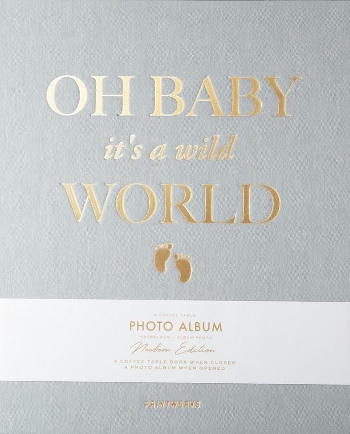 Printworks Fotoalbum Baby It's a Wild World. Szary