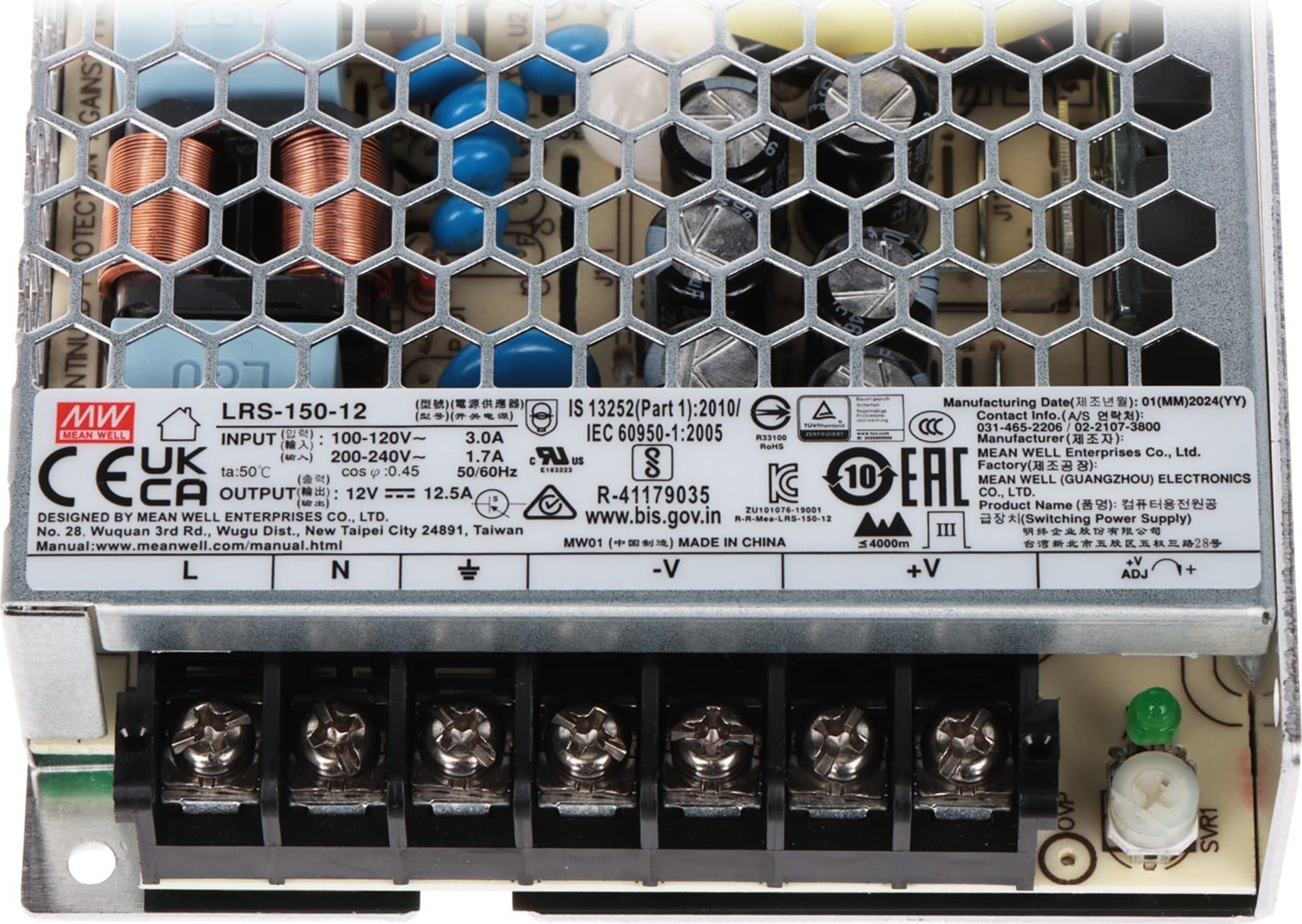 Mean Well ZASILACZ IMPULSOWY LRS-150-12 MEAN WELL