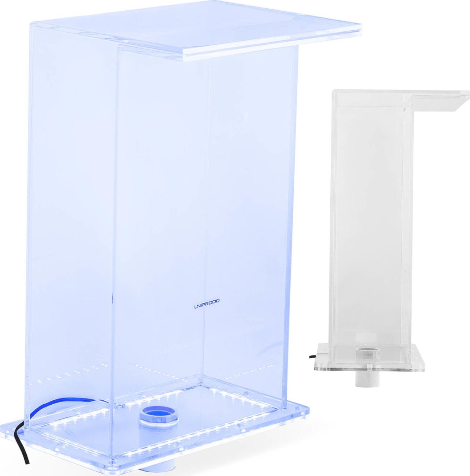 Wylewka Uniprodo Wylewka wodospadowa z oświetleniem LED 35 cm wypływ wody 310 mm Wylewka wodospadowa z oświetleniem LED 35 cm wypływ wody 310 mm