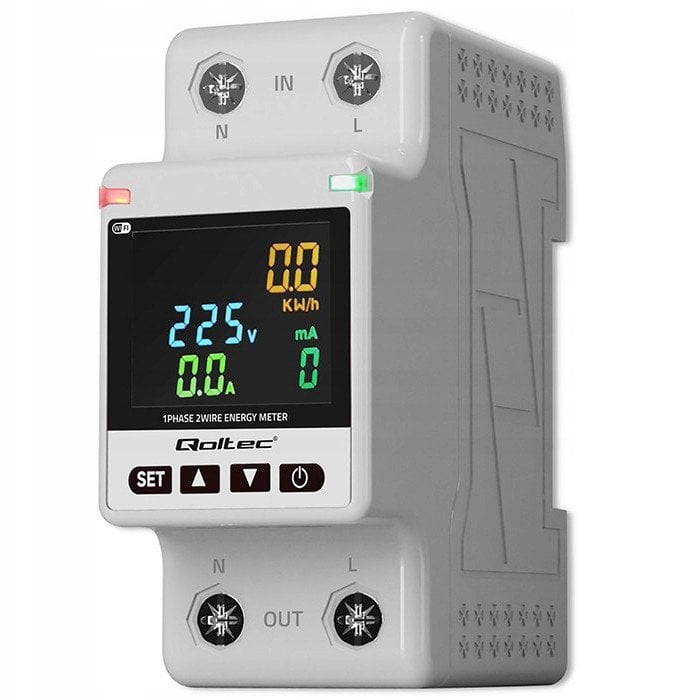 Jednofazowy elektroniczny licznik | miernik zużycia energii | DIN35 | zdalne sterowanie | historia pomiaru | WiFi | TUYA | Smart life