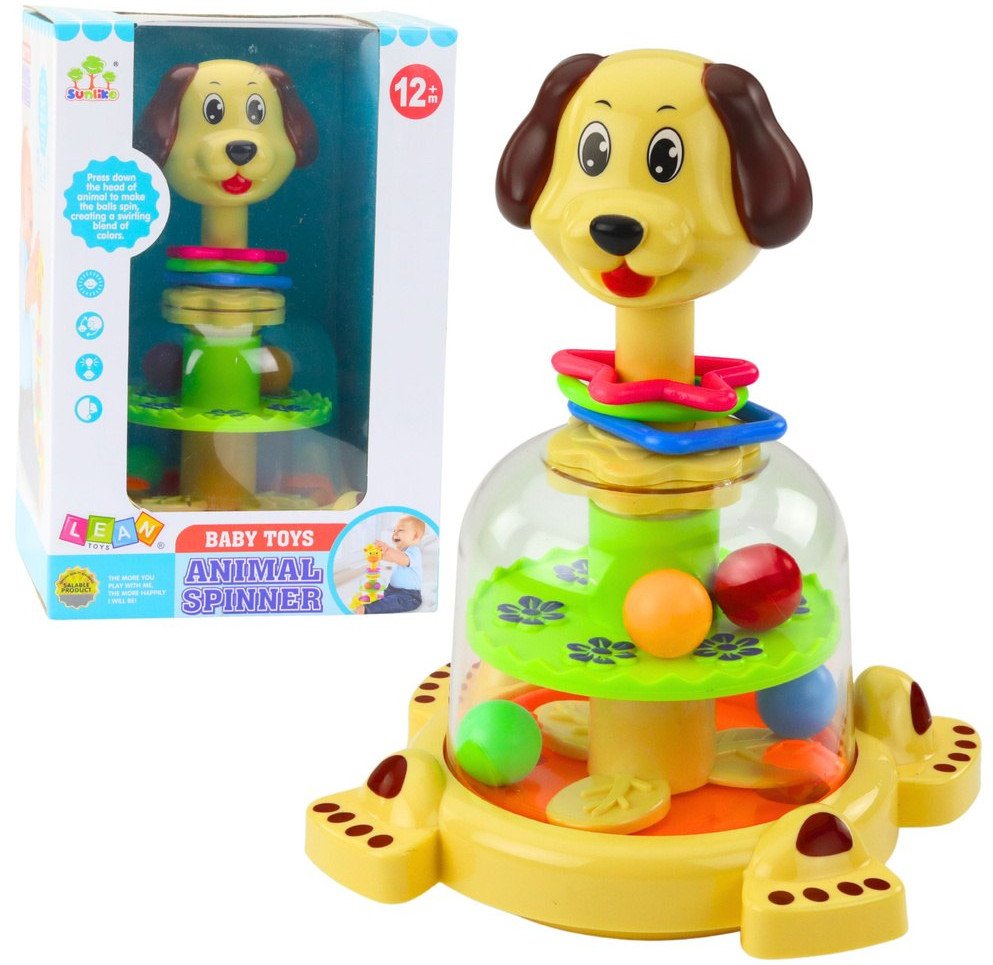 Bąk Karuzelka Interaktywna Dla Malucha Piesek Kolorowe Piłeczki