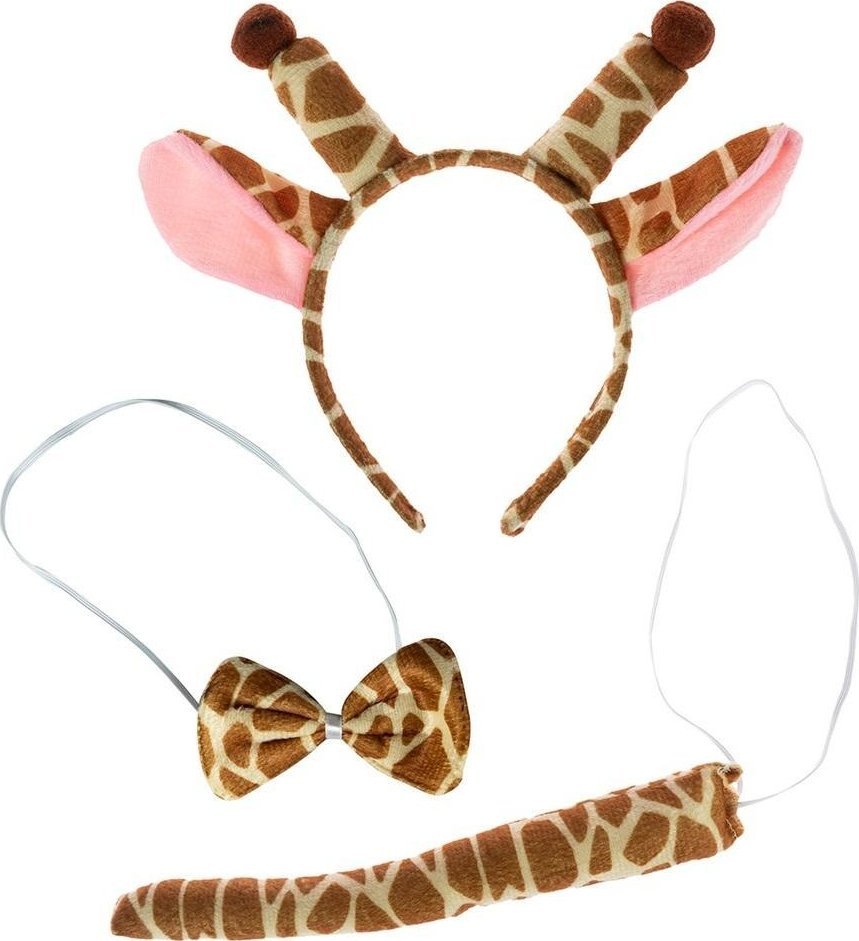 Strój - Zestaw z ogonkiem - żyrafa